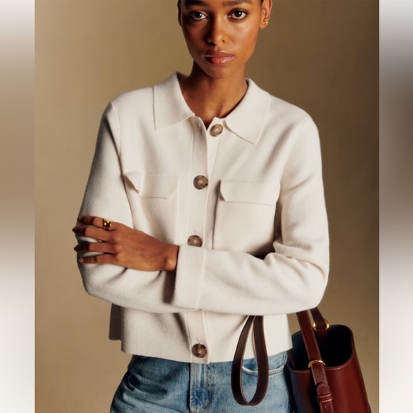 SEZANE ‘Betty’ 100% Merino Wool Cardigan - Picture 2 of 14